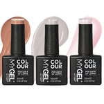 MYGEL by Mylee Nail Gel Polish The Nudes Polish Trio 3x10ml Colours, UV/LED Soak-Off Nail Art Manicure Pedicure for Professional, Salon & Home Use - Long Lasting & Easy to Apply