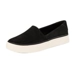 TOMS Femme Chaussures à Enfiler Kameron Basket, Daim Noir, 41 EU