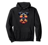 Retro Sunglasses Miniature Schnauzer Schnauzers Pullover Hoodie