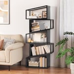 YITAHOME Bibliothèque à 5 Niveaux, Étagère Industrielle avec Cadre en Acier, Présentoir au Sol, Meuble de Rangement avec Étagères Ouvertes, pour Salon, Chambre à Coucher, Bureau, Cuisine