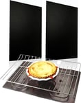 Oven Liners for Bottom of Oven-Extra Thick Oven Liners for Fan Assisted Ovens-L