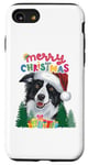 iPhone SE (2020) / 7 / 8 Merry Xmas Border Collie Pjs Mum and Dad Christmas Card Tee Case