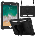 iPad 9.7 (2017/2018/Air/Air2) Skal Butterfly Hybrid med Axelrem - Svart - TheMobileStore iPad Air (2013)