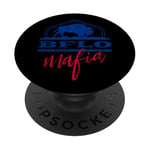 Célébrez la fierté 716 avec le motif Bison Buffalo BFLO PopSockets PopGrip Adhésif