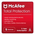 McAfee Total Protection 2025 5 Device 2 Year Antivirus 5 Minute EMAIL Delivery