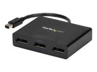 Startech.Com 3-Port Multi Monitor Adapter, Mini Displayport 1.2 To 3X Displayport Mst Hub, Triple 1080P Or Dual 4K 30Hz, Mdp To Dp Mst Video Splitter For Extended Desktop On Windows Pcs - Multi Stream Transport (Mstmdp123dp) - Videosplitter - 3 X Di