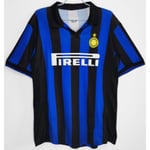 98-99 säsongen Inter Milan hemma retro jersey T-shirt Vidic NO.15 L