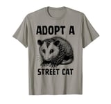 Trash Lover Shirt Adopt a Street Cat Cute Opossum Meme T-Shirt