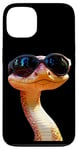 Coque pour iPhone 13 Serpent avec Lunettes de Soleil Python Cobra Mamba Serpents