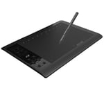 Tablette de dessin graphique professionnelle 10x6 pouces,12 touches Express,8192 niveaux,stylet sans batterie/30 pièces,recharge de stylo,Support PC/ordinateur portable - Type 10x6 inch #A