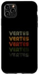 Coque pour iPhone 11 Pro Max T-shirt Love Heart Vertes, style grunge, style vintage, noir, vert