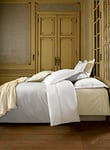 De Witte Lietaer Bumblebee Parure Percale Luxe Housse de Couette + Taies d'oreiller, Coton, Blanc/Argent, 260x240 cm