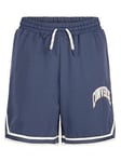 Converse Junior Boys Retro Club Woven Taping Short - Navy, Navy, Size 12-13 Years