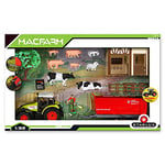 STARLUX – Coffret de Jouet de Ferme avec Ses 8 Figurines d’Animaux, Ses Box, Son Tracteur Claas Celtis 446 et Ses Autres Accessoires – Jouet Enfant 3 Ans et Plus - 802021