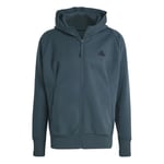 adidas Hettegenser Z.N.E. Winterized Full Zip - Legend Ivy, størrelse X-Small