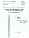 Experimental investigation of the performance of various wick configurations in single and two fluid heat pipes operating in the gravitational field