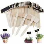 Jusch - 20Pcs Étiquettes Potager, Mini Tableau en Bois Étiquettes pour Plantes pour Pot de Fleur Graine en Pot Herbes Légumes