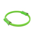 AHAI YU Yoga Ring Pilates Double Handle Ring Yoga Pilates Circle Yoga Ring Dual Band Gymnastics Yoga Aerobic Resistance Exercise Workout Fitness GYM (Color : GREEN, Size : 50 * 50 * 10)