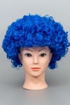 Curly Blue Afro Wig Funky 70s Disco Clown Unisex Fancy Hair Costume Dress Party