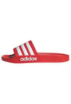 adidas Unisex Adilette Shower Slides Slide, Vivid Red Cloud White Vivid Red, 10 UK