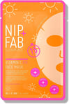 Nip + Fab Vitamin C Fix Sheet Mask for Face with Coconut Water, Citrus Fruit Ext