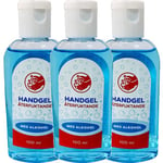 3-pack Återfuktande Handsprit/Handgel Med Alkohol 100ml, 100ml