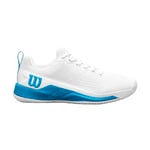 Wilson Homme Rush Pro 4.5 OZ Chaussure de Tennis, White/White/Atomic Blue, 49 1/3 EU