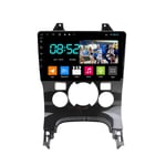 2 Din Car Navigation Android Stereo Bluetooth 9'' Touchscreen Wifi Car Info Plug And Play Full RCA SWC Support Carautoplay/GPS/DAB+/OBDII for Peugeot 3008 2009-2016,Octa core,4G Wifi 2G+32G