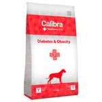 Calibra Veterinary Diet Dog Diabetes & Obesity siipikarja - säästöpakkaus: 2 x 12 kg