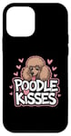 Coque pour iPhone 12 mini Adorable caniche amant chiot baisers maman chien papa