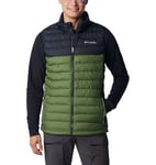 Columbia Men's Powder Lite Vest, Puffer Vest Body Warmer, Canteen/Black, Size L