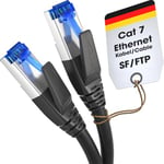 KabelDirekt – Câble Ethernet Cat 7 – 2 m – Câble Réseau, Câble RJ45/LAN de 10 Gigabits – Disponible en 0,25-30 m (approprié pour les réseaux à haute vitesse, commutateur/routeur/modem, noir)