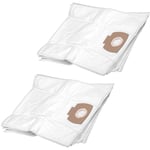 10x Sacs compatible avec Makita VC2012L, VC2000L aspirateur - microfibre non tissée, 57cm x 41,5cm blanc - Vhbw