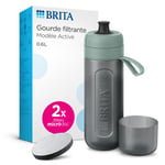 BRITA Gourde filtrante ACTIVE vert fonce 2 mois