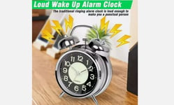 Super Loud Alarm Clock For Heavy Sleepers Adult,Twin 4Inch Bell Retro