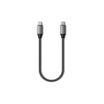 Satechi USB-C till USB-C Laddningskabel - 10 tum-25 Cm - För MacBook Pro-Air M2-M1, iPad Pro-Air M2-M1, Mac Mini M2, iMac M1