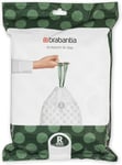 Brabantia 138546 PerfectFit Bin Liners 40 count (Pack of 1), White - Code R 