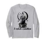 Girls love 3-wick candles black flame candle fant Groovy Long Sleeve T-Shirt