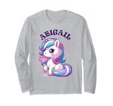 Abigail Cute Unicorn Design for Girls Name Abigail Long Sleeve T-Shirt