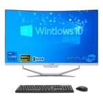 Aio Tout en Un I7 2.9ghz 27 " FHD Courbe 8gb SSD 120gb Win 10 Ordinateur PC Fixe