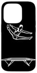 Coque pour iPhone 14 Pro Trampoline Guy Entraîneur Trampoline Gymnastique