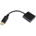 BeMatik - DisplayPort mâle vers VGA femelle Adaptateur 15cm