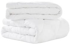 WAVVE Couette 4 Saisons 135x200-3 en 1（150g/m²+ 300g/m²= 450g/m²）, Couette Été Légère + Couette Mi-Saison = Couette Tempérée Chaud Hiver avec Boutons Pression, Facile à Attacher