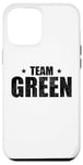 Coque pour iPhone 15 Plus Vert Nom Famille Anniversaire Vert Nom