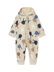 Polarn O. Pyret Baby Bunny Hooded Romper Suit, Natural