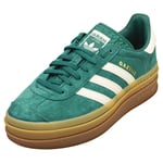 adidas Gazelle Bold Womens Fashion Trainers in Green Off White - 4.5 UK