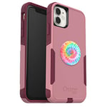 OtterBox Bundle COMMUTER SERIES Case for iPhone 11 - (CUPIDS WAY) + PopSockets PopGrip - (PSYCH OUT)