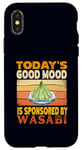 Coque pour iPhone X/XS Today's Good Mood est sponsorisé par un amateur de cuisine japonais Wasabi