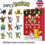 Christmas Pokemon Figure 24 Days Countdown Advent Calendar Surprise Toy Gift UK