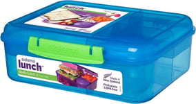 Sistema Bento Box TO GO | Lunch Box with Yoghurt/Fruit Pot | 1.65 L | BPA-Free 